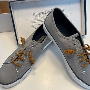SPERRY Seacoast Topsiders Charcoal Grey NIB  8.5